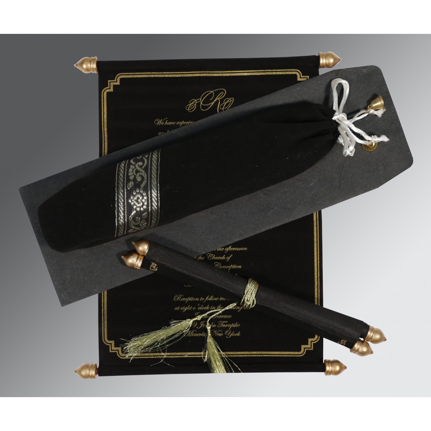Buy Scroll Wedding Invitations  Personalized  Vintage Styl - New Jersey - Branchburg ID1593895