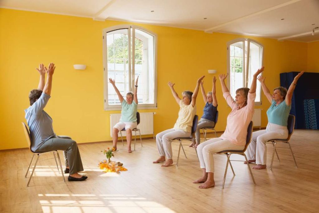 Chair Yoga for Seniors Benefits and Poses  Access Health C - Florida - Tampa ID1507192 2