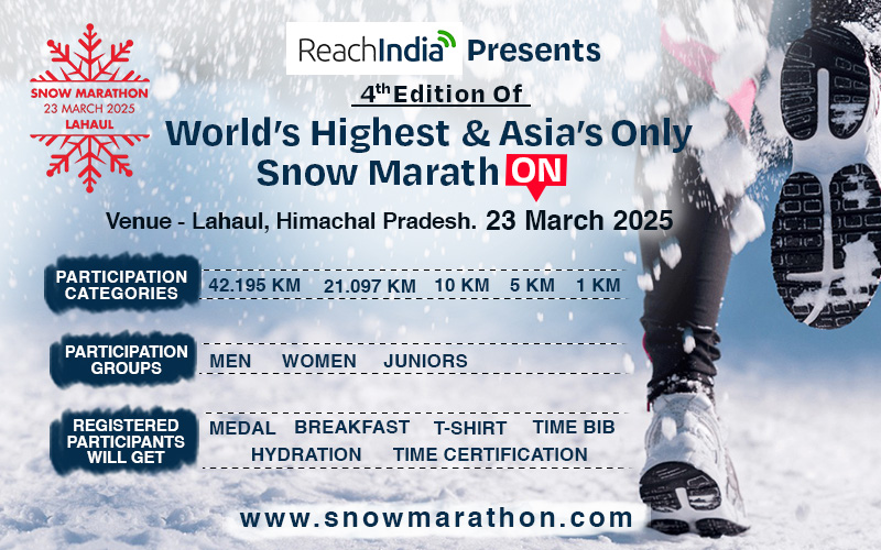 4th Edition of Worlds Highest Snow Marathon at Lahaul Hima - Himachal Pradesh - Shimla ID1589136 1