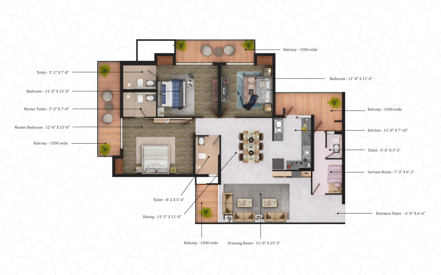 The Element 3 BHK dream Home in Siddharth Vihar - Uttar Pradesh - Ghaziabad ID1597353 2