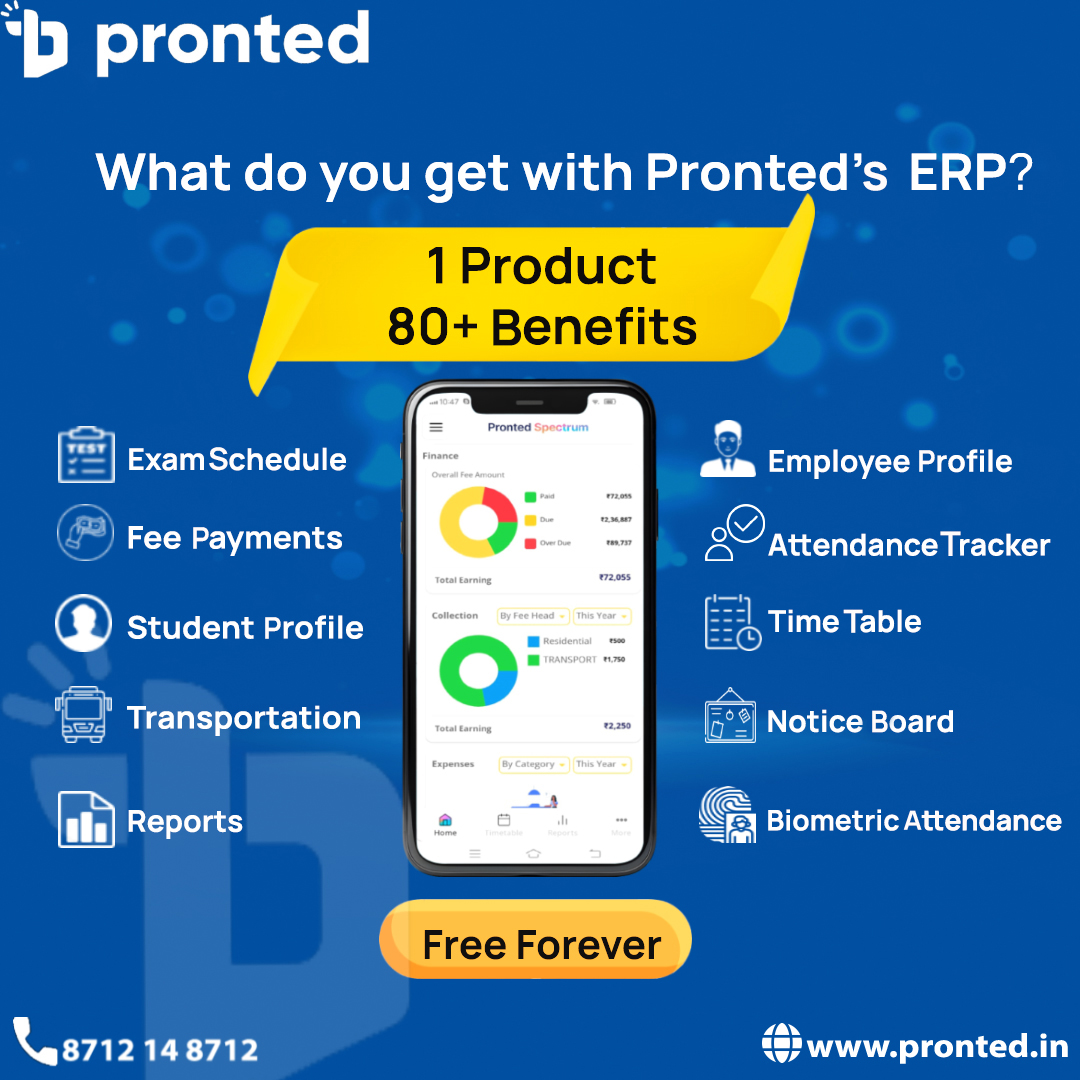 Best ERP software for educational institutes  Pronted - Andhra Pradesh - Hyderabad ID1537174