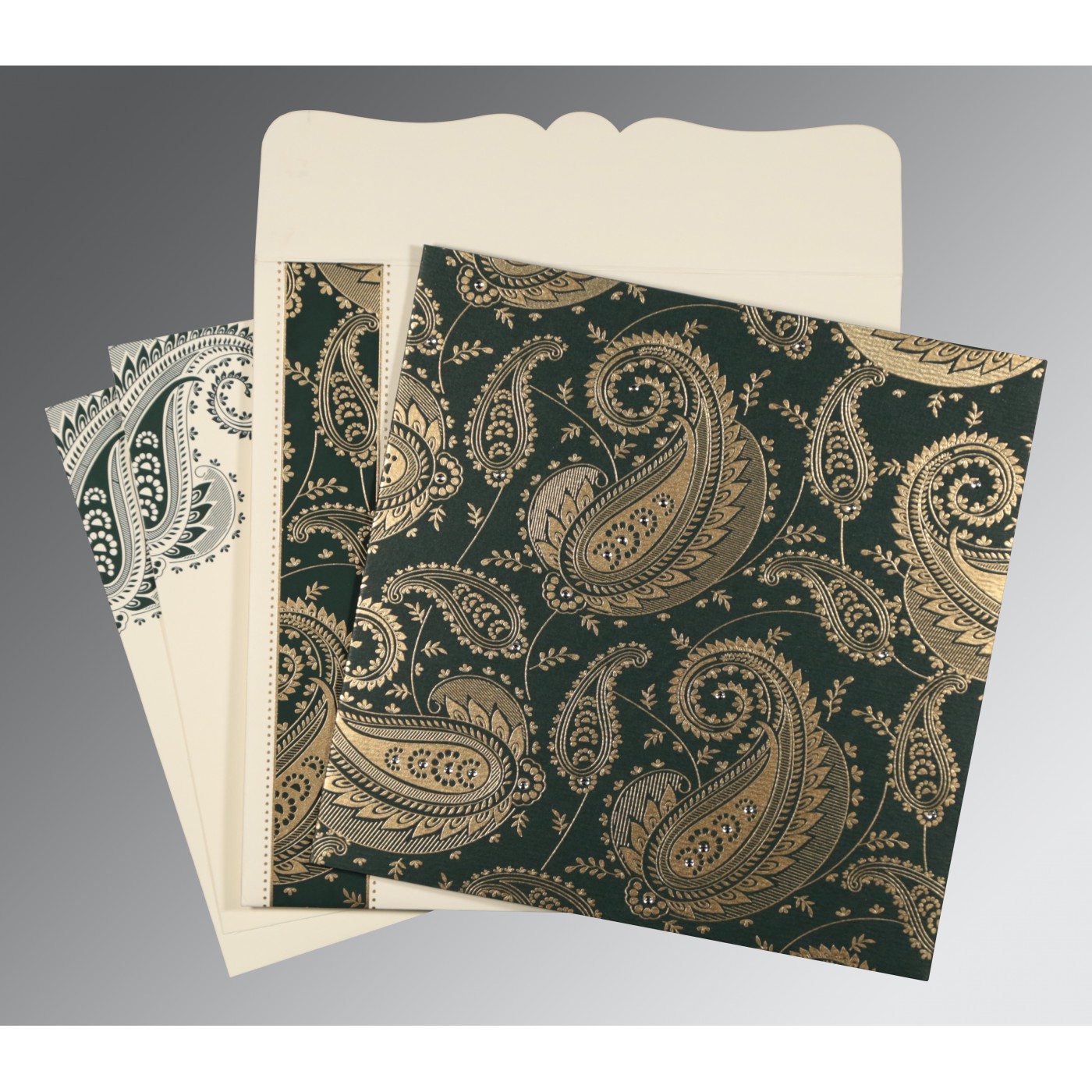 Elegant Paisley Wedding Invitations  Unique Paisley Theme - Arizona - Phoenix ID1588376 3
