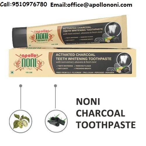 Apollo Noni Activated Charcoal Teeth Whitening With Noni Ext - Gujarat - Ahmedabad ID1518529