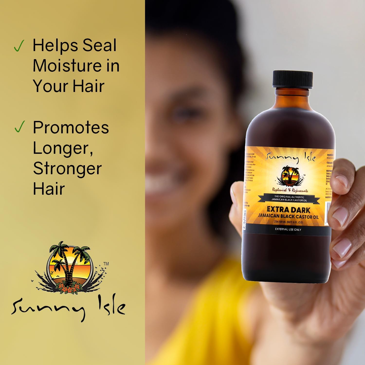 Sunny Isle Extra Dark Jamaican Black Castor Oil 8 fl oz  - New York - Albany ID1596038 3