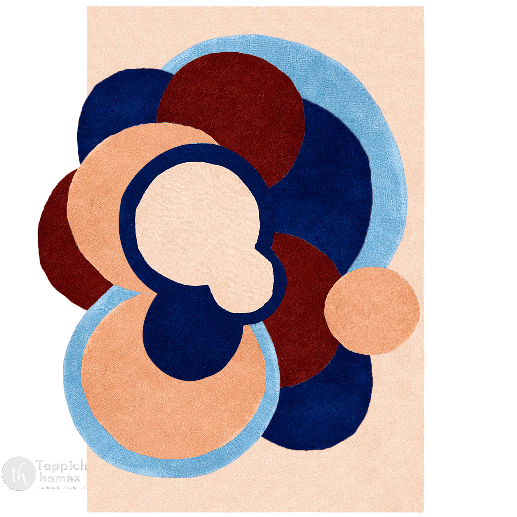 Hand Tufted Rugs Multicolor Unique Area Rug 5x7 with Geomet - Alaska - Anchorage ID1597586