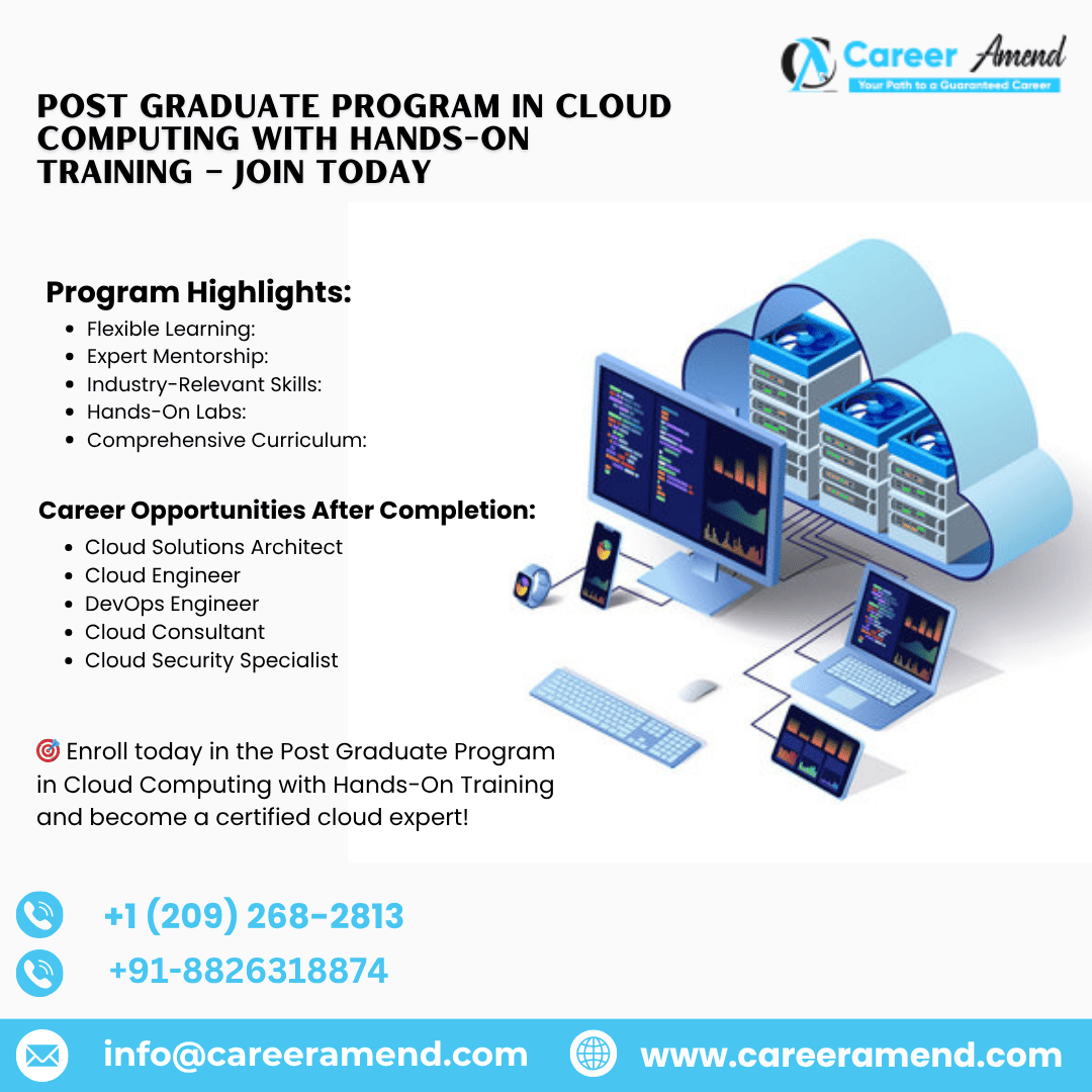 Post Graduate Program in Cloud Computing with HandsOn Train - California - Bakersfield ID1607306