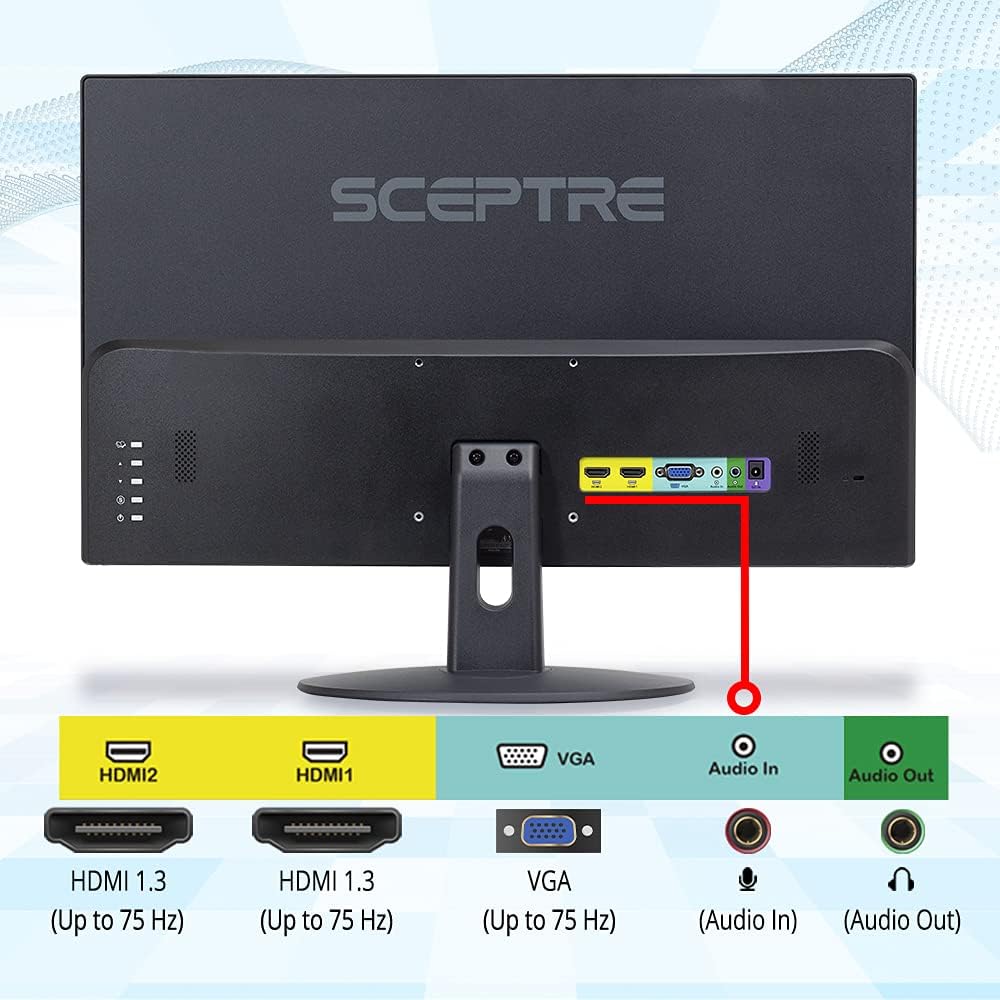 Sceptre New 22 Inch FHD LED Monitor  75Hz  2X HDMI VGA  B - Alaska - Anchorage ID1540713 2