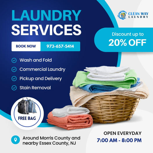 Laundry Service With Delivery  Clean Way Laundry - New Jersey - Jersey City ID1520762