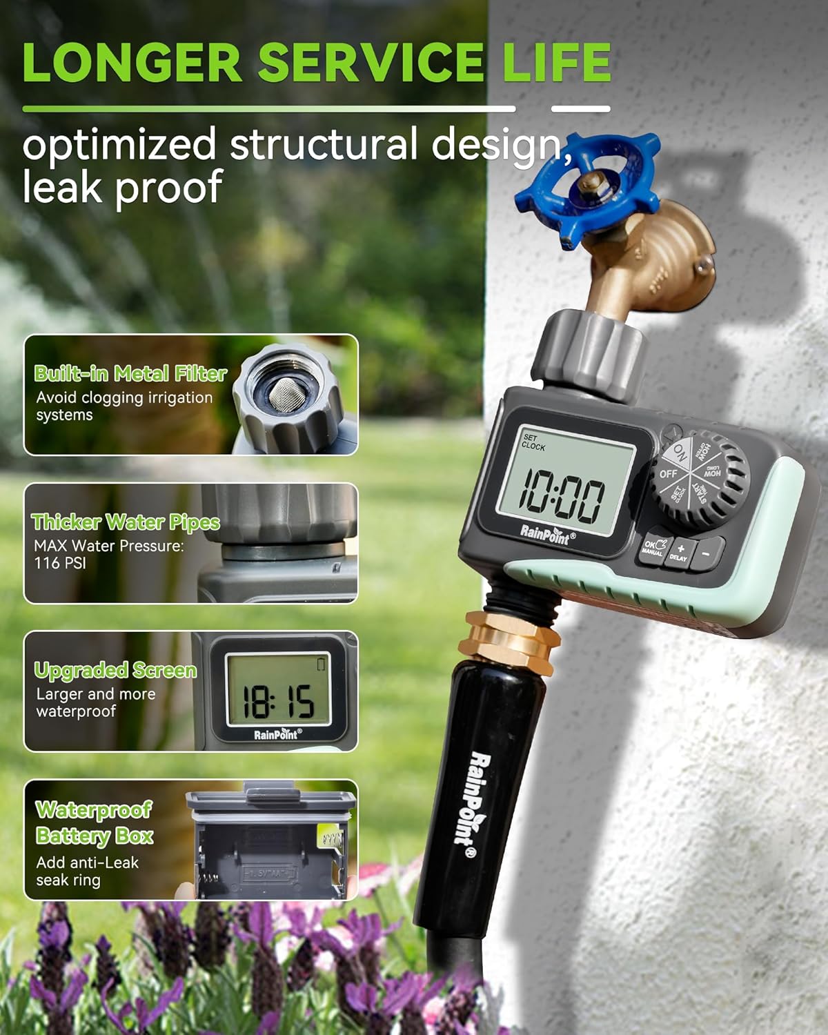 RAINPOINT Sprinkler Timer Review - New York - New York ID1601323 2