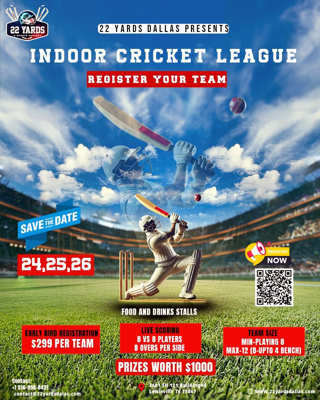 Indoor Cricket Stadium  Academy Dallas - Texas - Dallas ID1599193