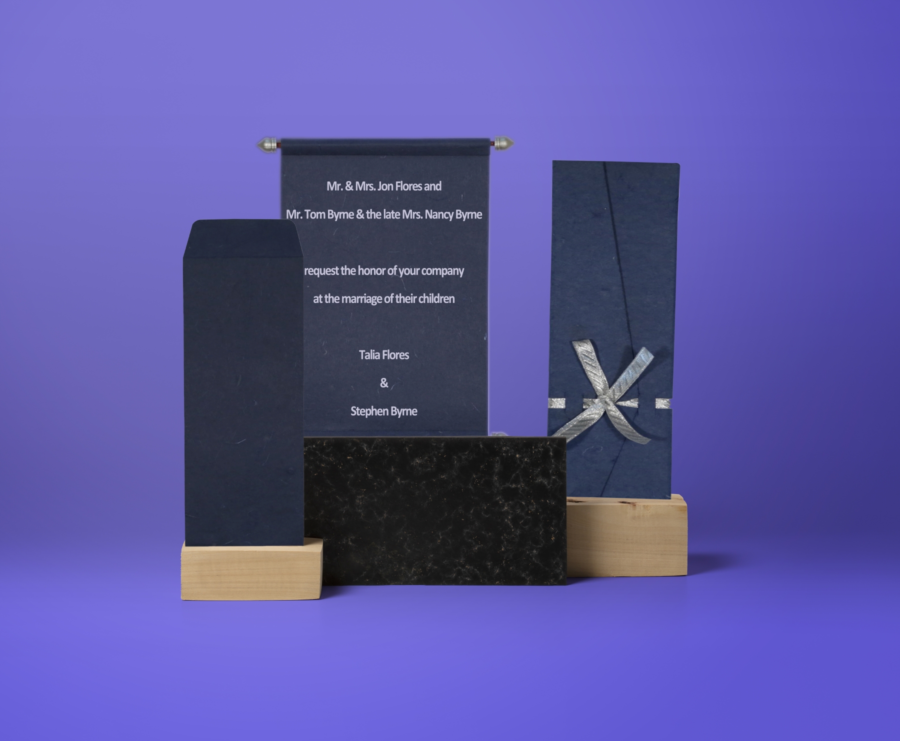 Buy Scroll Wedding Invitations  Personalized  Vintage Styl - New Jersey - Jersey City ID1590835