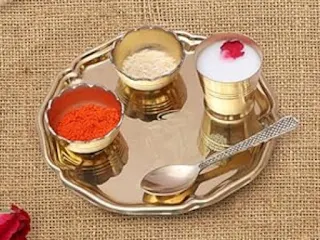  Pure Brass Bhog Thali for Puja  - Maharashtra - Mumbai ID1592663 2