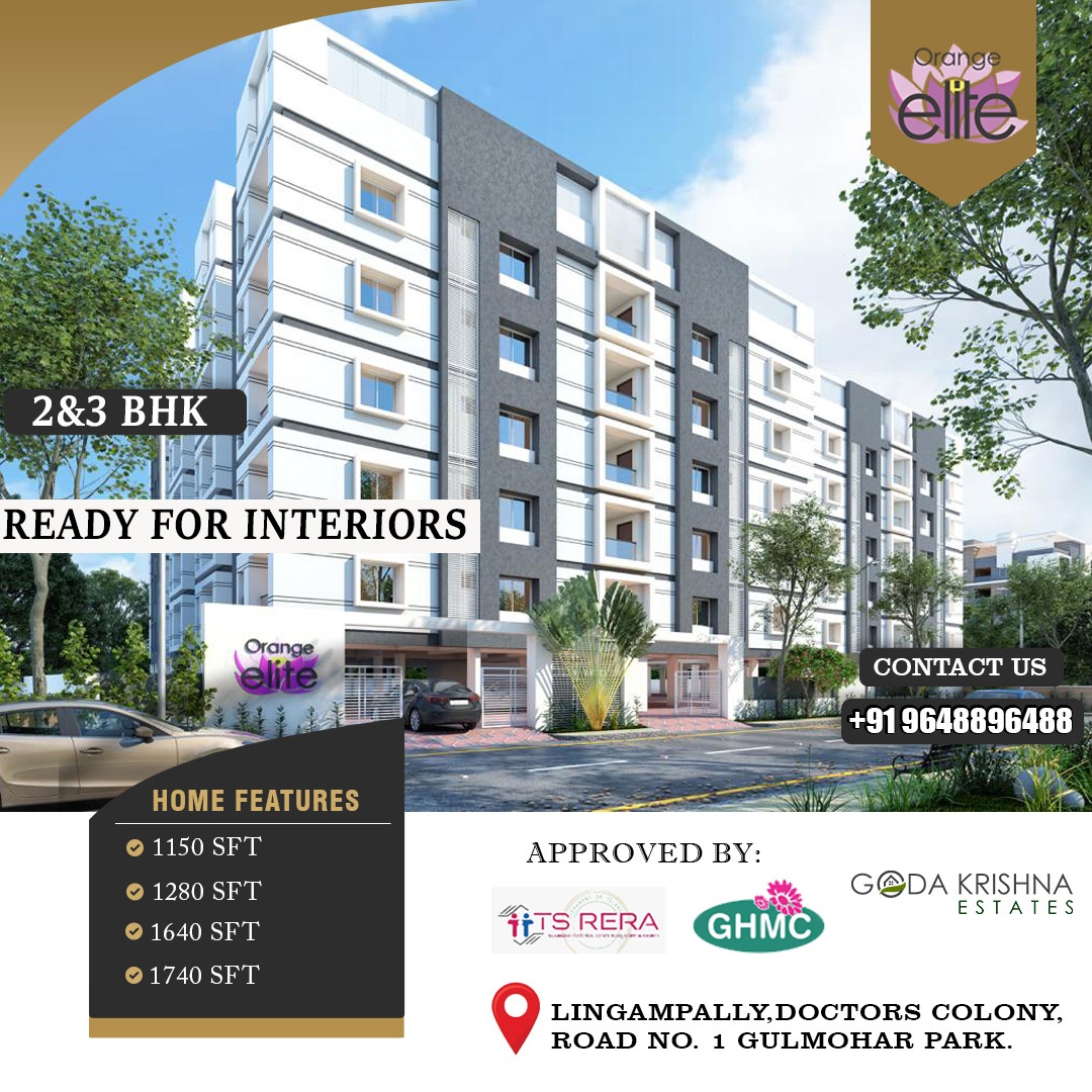2  3 BHK Flats for Sale in Lingampally - Andhra Pradesh - Hyderabad ID1616474
