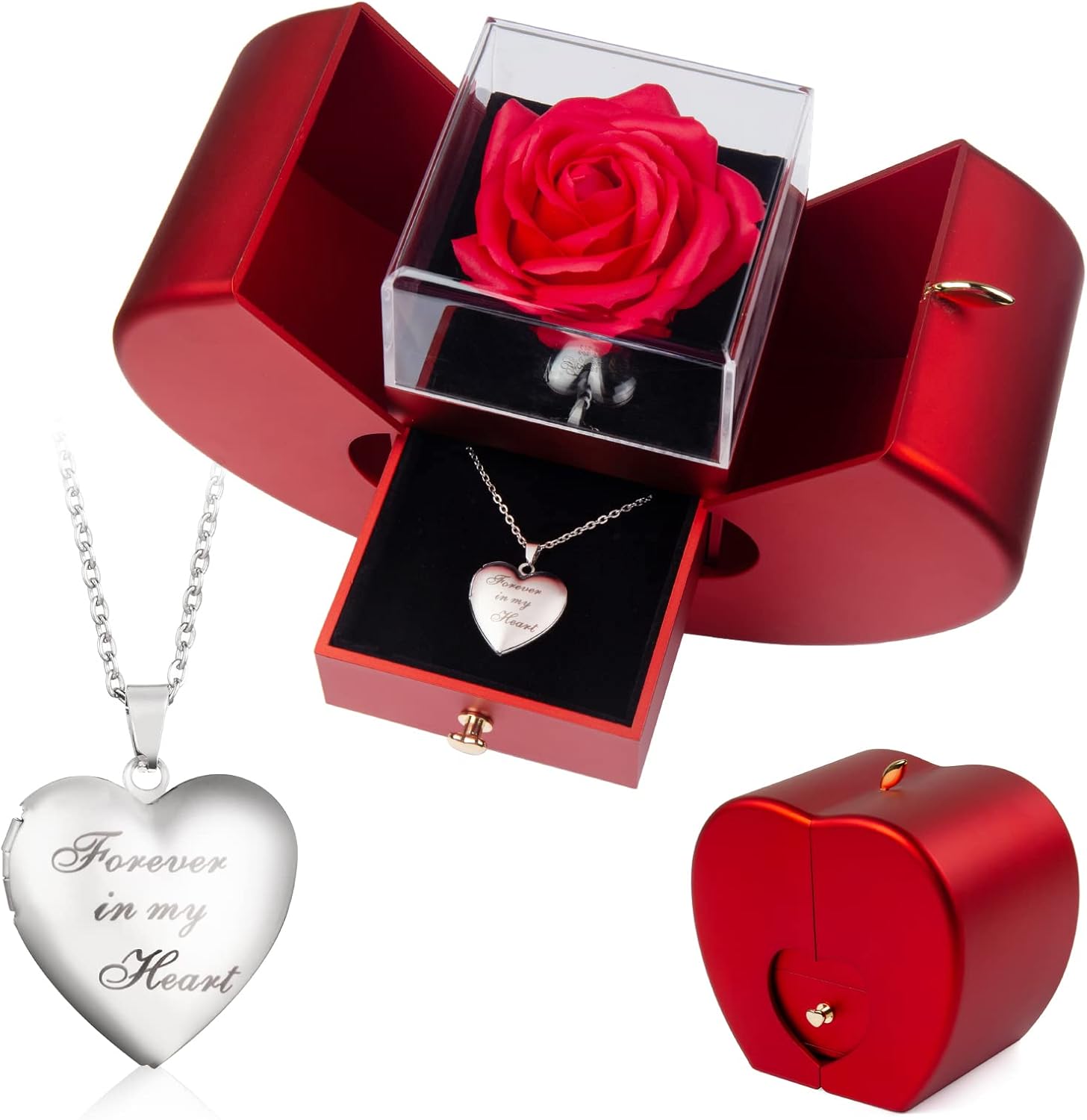 Preserved Rose in A Box Forever Red Roses Heart Box  - New York - Albany ID1595114