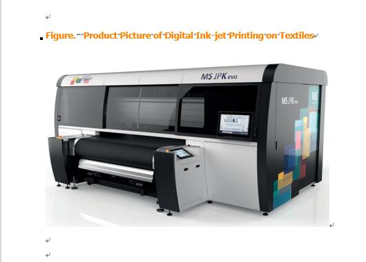 Digital Inkjet Printing on Textiles Global Market Size For - District of Columbia - Washington DC ID1548632
