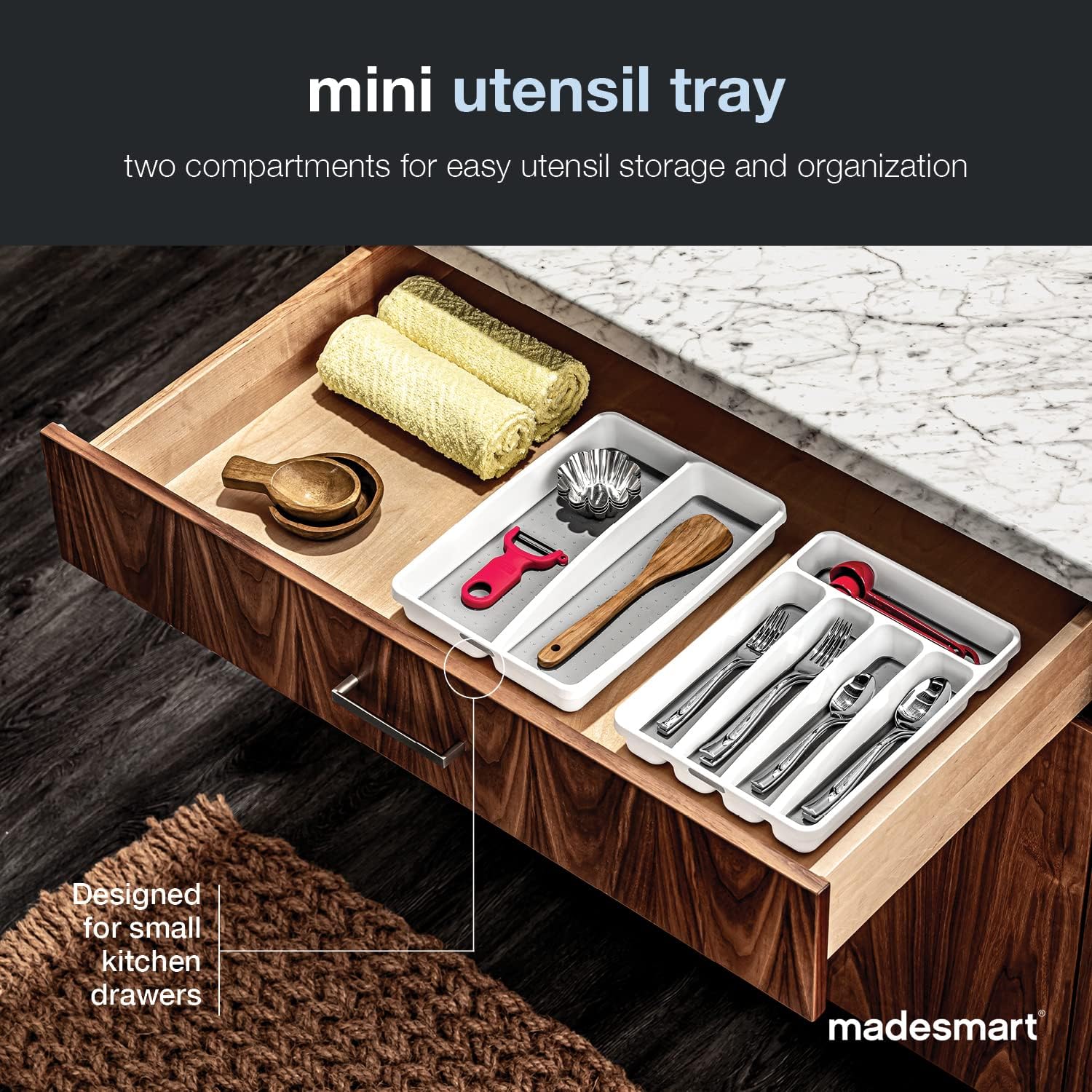 Madesmart Classic Mini Utensil Tray Soft Grip NonSlip Kit - New York - Albany ID1556816 2