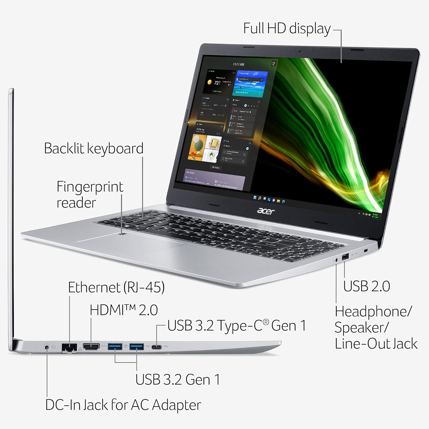 Acer Aspire 5 A51546R3CZ Slim Laptop  156 Full HD IPS  - Alaska - Anchorage ID1535033 2