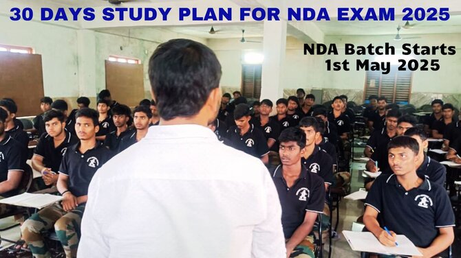30  DAYS STUDY PLAN FOR NDA EXAM 2025 - Andhra Pradesh - Visakhpatnam ID1598389