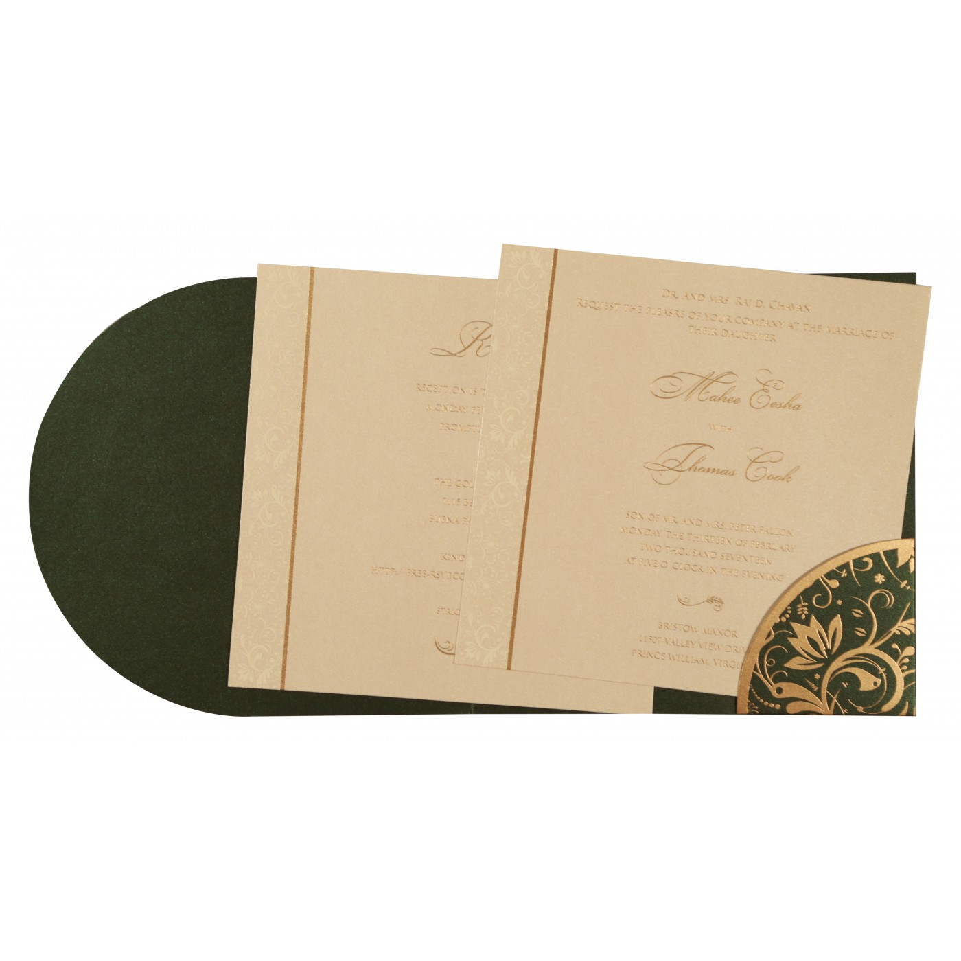 Vintage Style Rustic Wedding Invitations  Antique Invitatio - New Jersey - Jersey City ID1605468 3