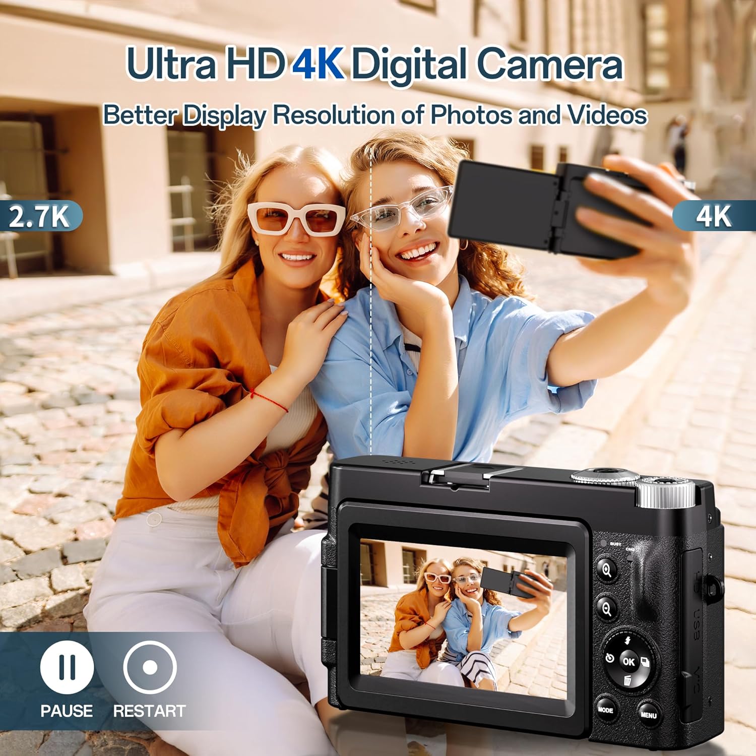 4K Digital Camera for Photography 48MP Autofocus Vlogging C - New York - Albany ID1592669