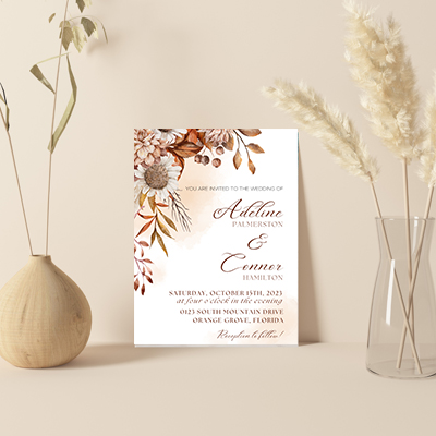 Single Sheet Invites  Exquisite Premium Wedding Invitations - Massachusetts - Boston ID1601739 3