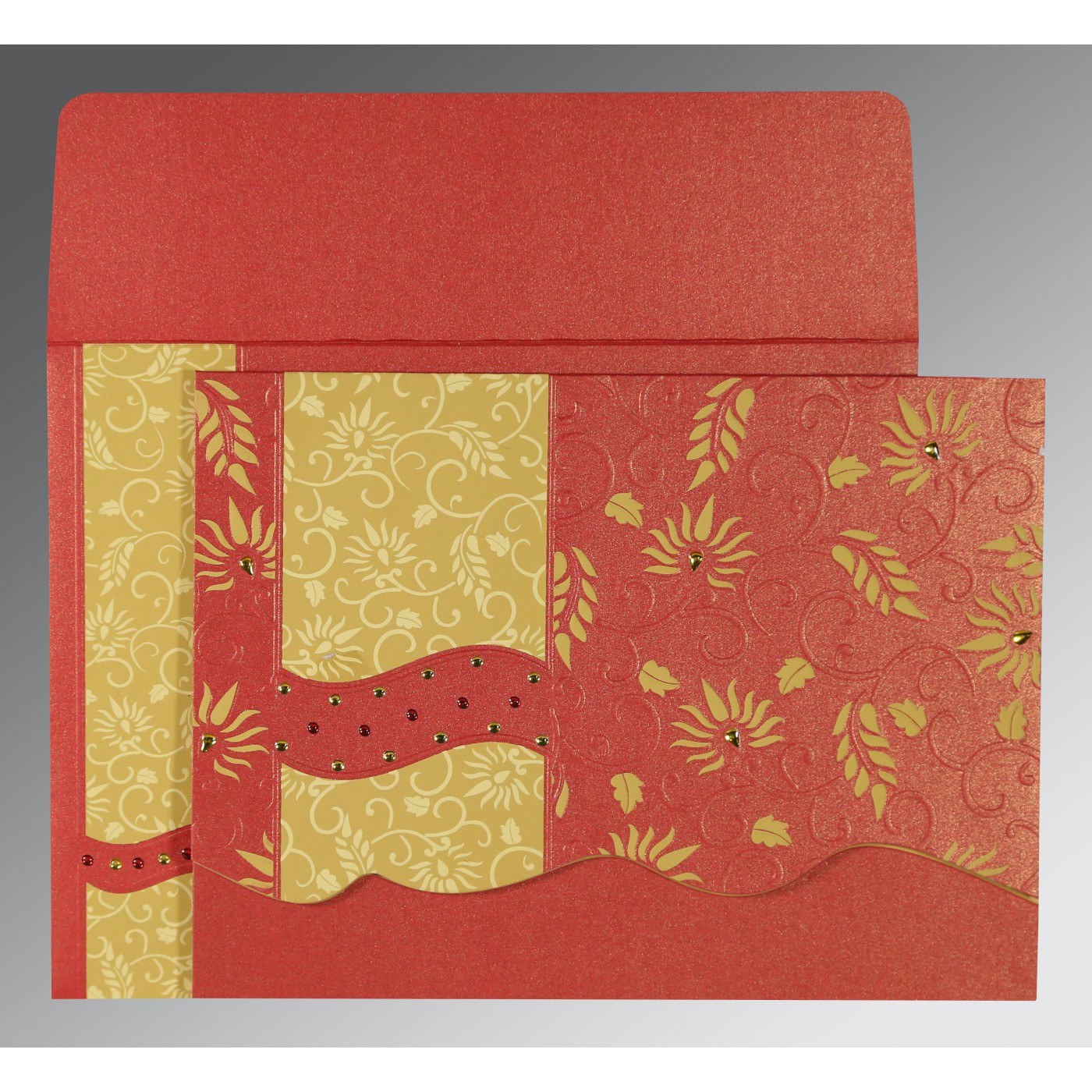 Elegant Embossed Wedding Cards  Save the Date  Floral Embo - North Carolina - Charlotte ID1593623 3