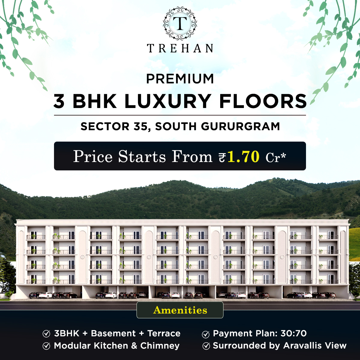 Trehan Luxury Floors  Premium 3BHK Floors in Sector 35 S - Haryana - Gurgaon ID1599405 3