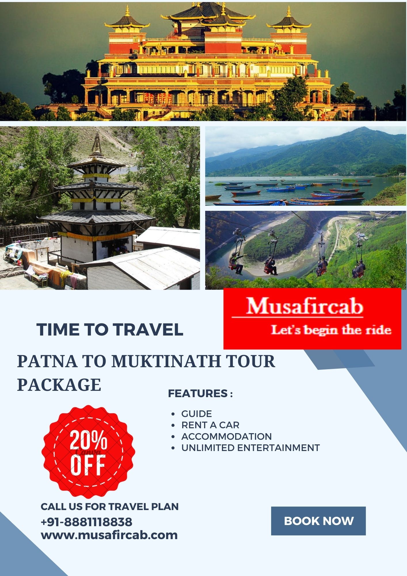 Patna to Muktinath Tour Package - Bihar - Patna ID1521345