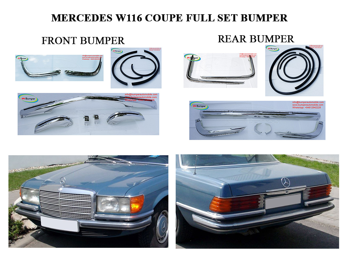 Mercedes W116 coupe bumper EU style 19721980 - Illinois - Chicago ID1540491