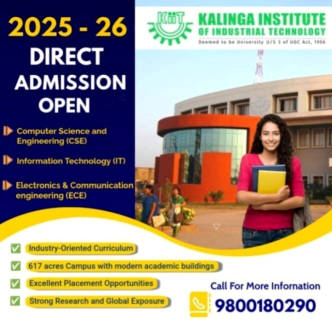 Kalinga Institute of Industrial Technology Admission Open CS - Orissa - Bhubaneswar ID1595479