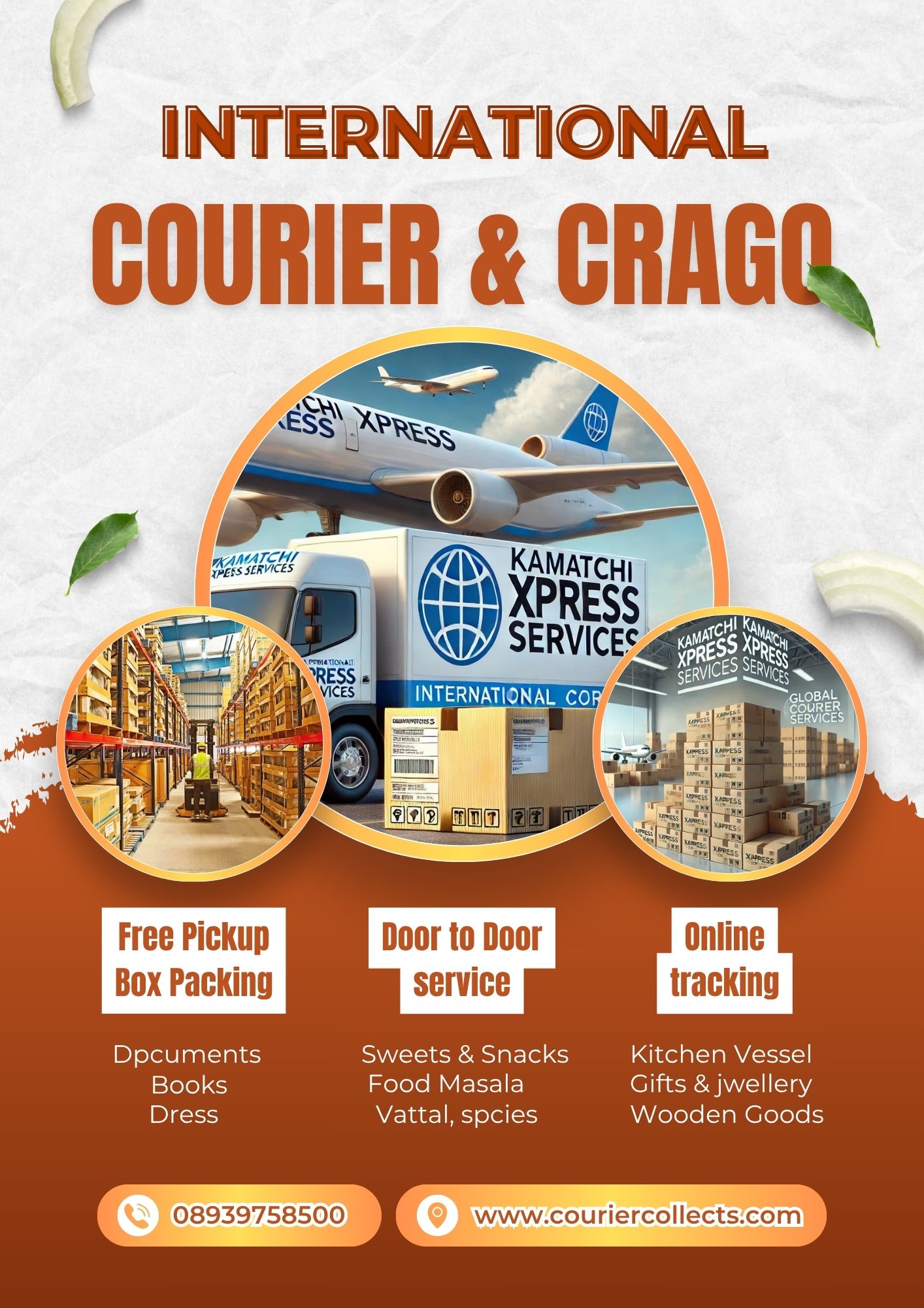 INTERNATIONAL COURIER SERVICES - Tamil Nadu - Chennai ID1609103