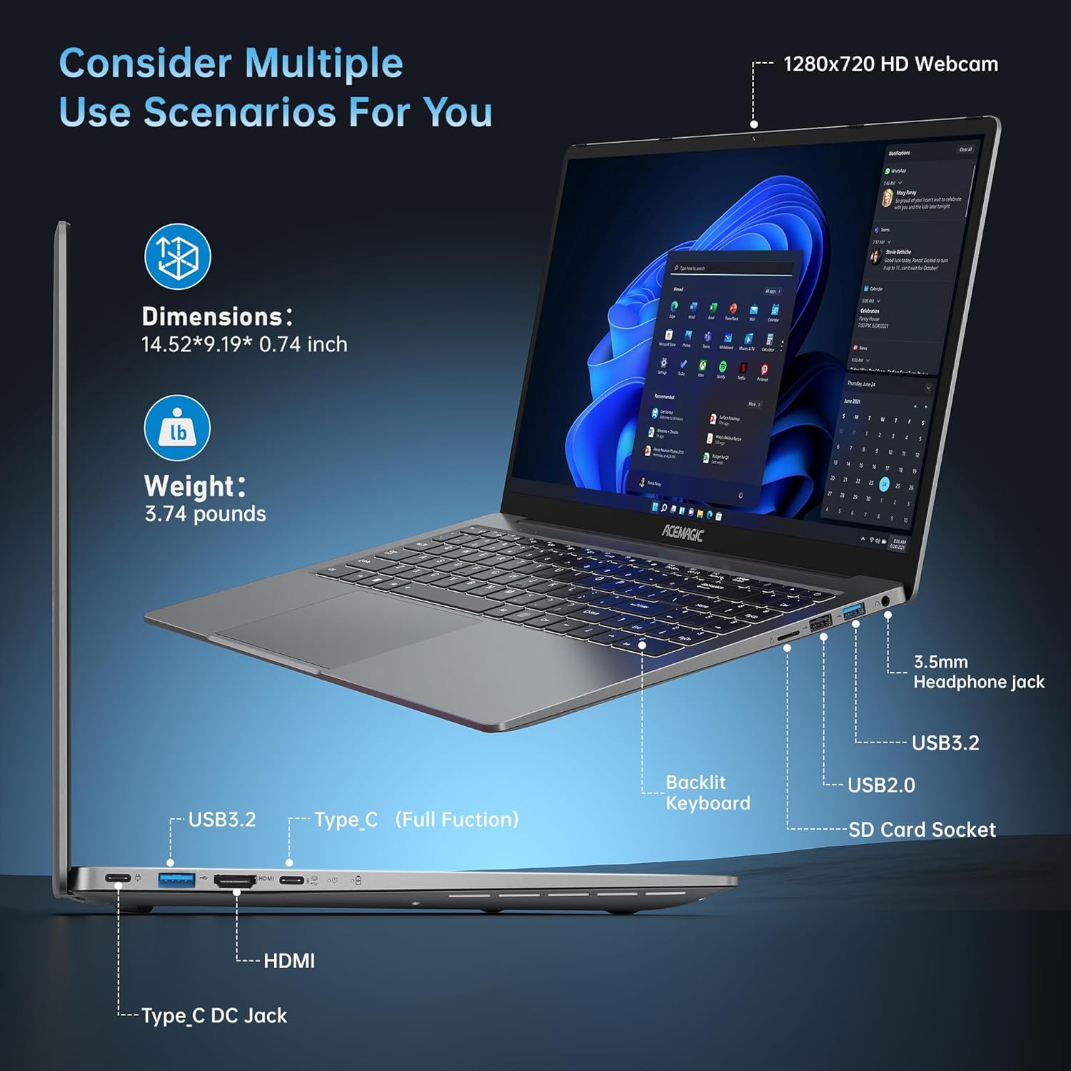 Laptop with Backlit Keyboard Gaming Laptop with AMD Ryzen 7 - New York - Albany ID1549602