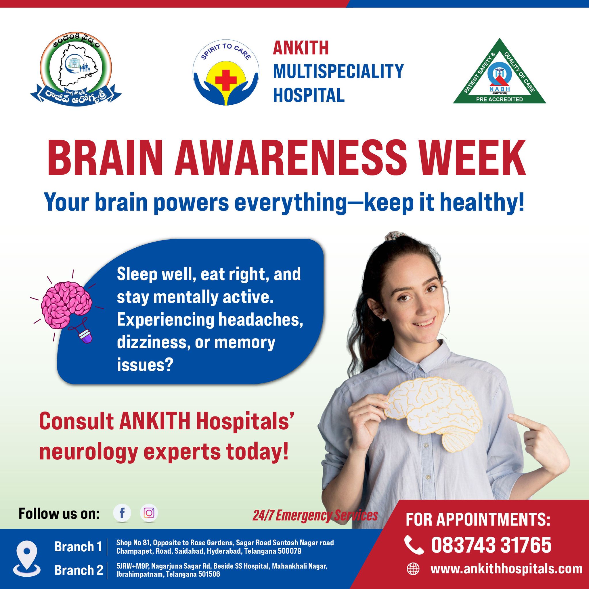 Best Neurology Hospital in Hyderabad  Ankith Hospitals - Andhra Pradesh - Hyderabad ID1600935
