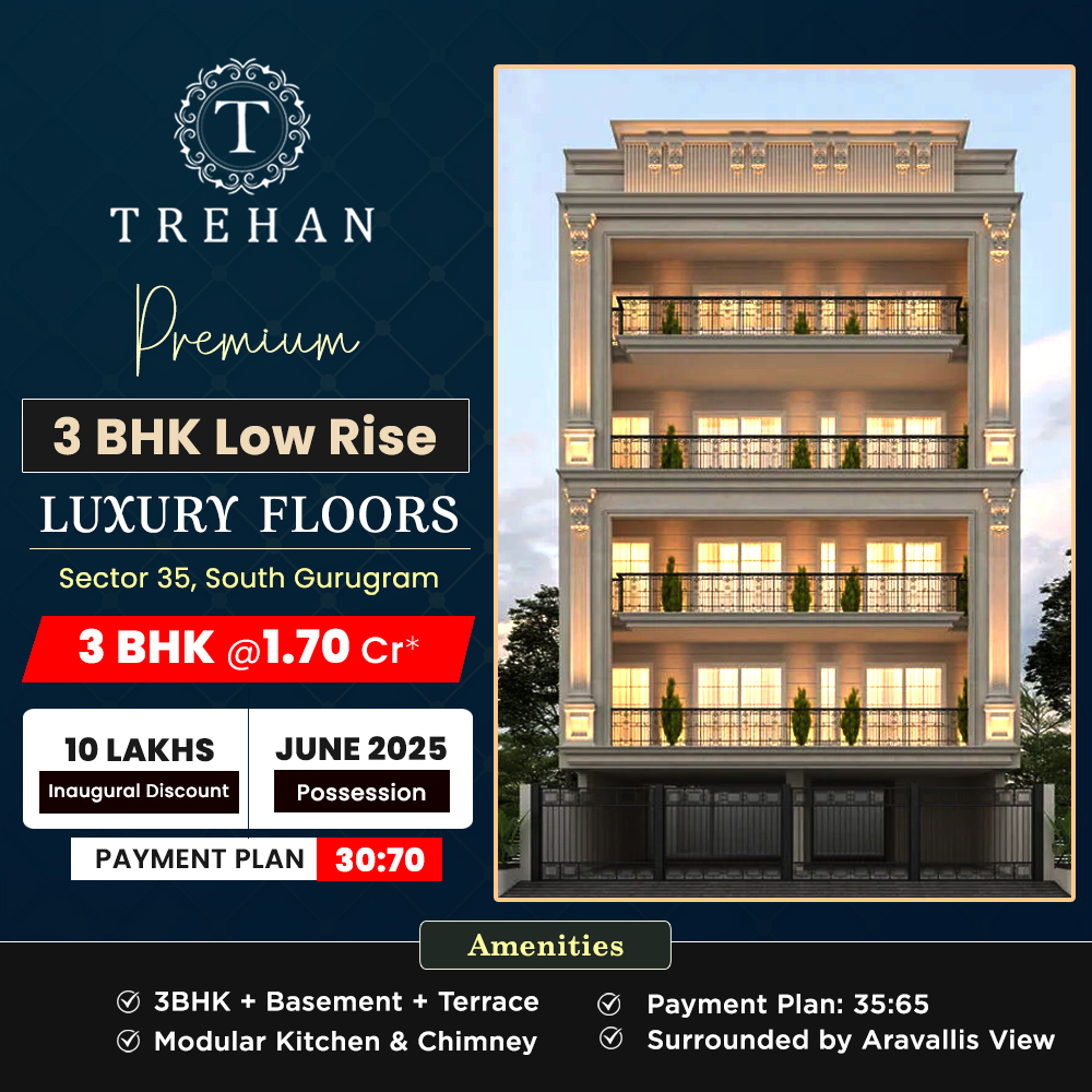 Trehan Luxury Floors  Premium 3BHK Floors in Sector 35 S - Haryana - Gurgaon ID1599405 2