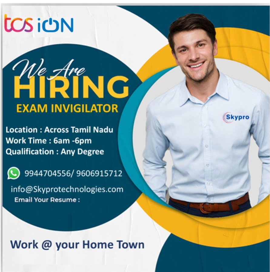 TCS ION Hiring Invigilator in Tamil Nadu - Tamil Nadu - Tirunelveli ID1607611
