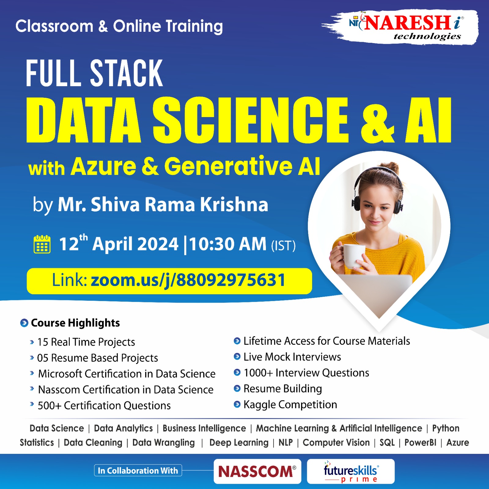 Data Science Training in Hyd  Classroom Option in Ameerpet  - Andhra Pradesh - Hyderabad ID1552416