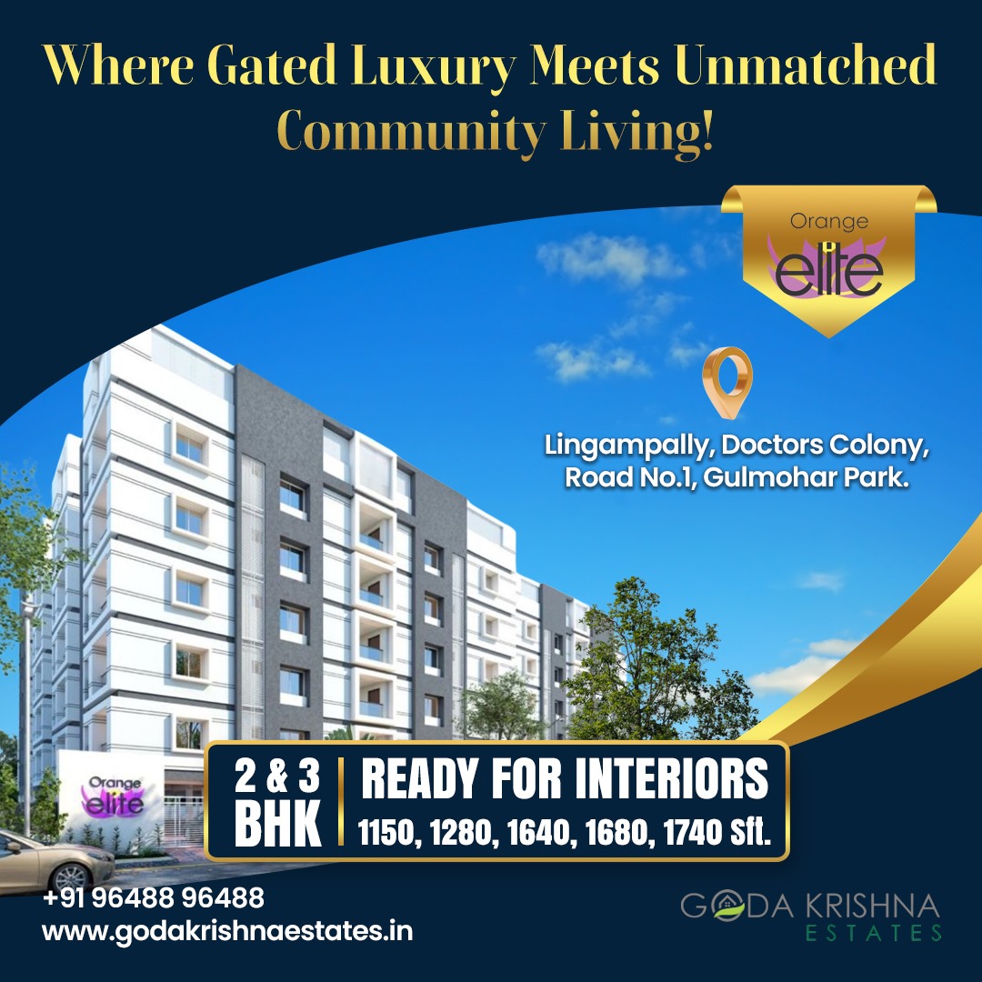 Luxury 2  3 BHK Apartments in Lingampally  Orange Elite  - Andhra Pradesh - Hyderabad ID1618445