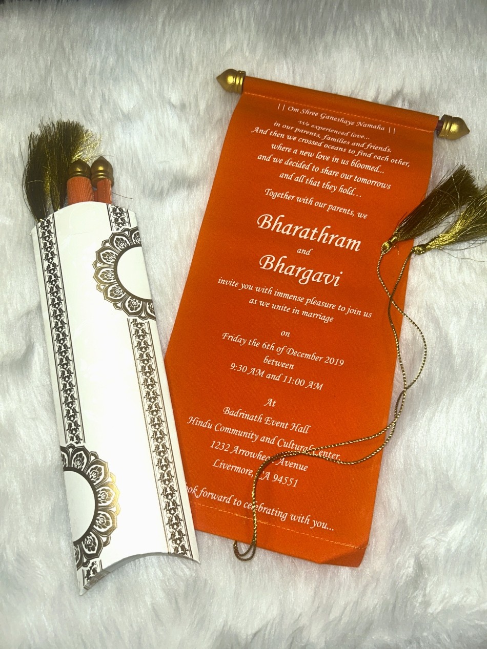 Scroll Wedding Invitations  A Timeless Touch - New Jersey - Jersey City ID1587947
