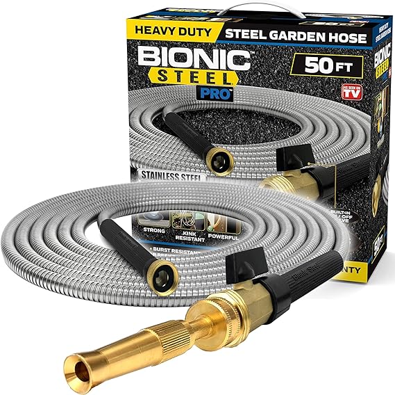 Bionic Steel Pro 50 FT Garden Hose with Nozzle 304 Stainles - New York - New York ID1549178