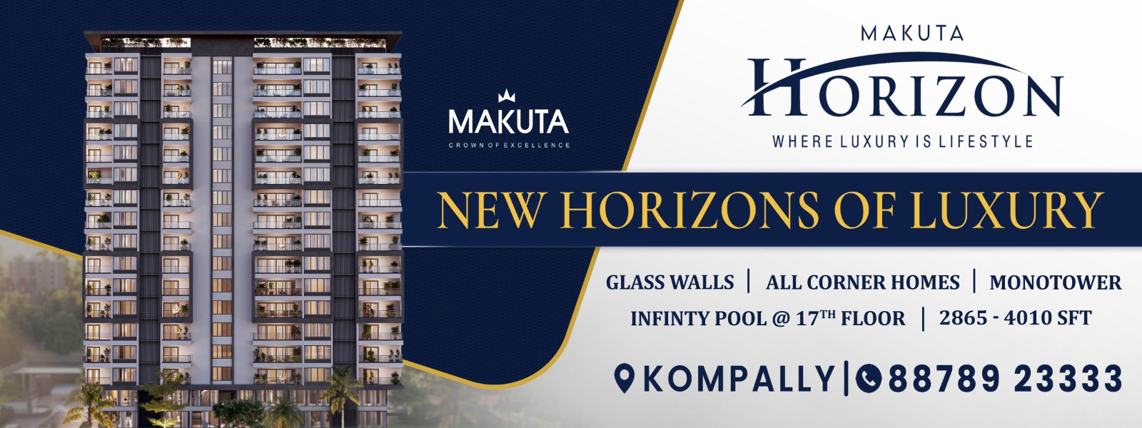 Luxury  Apartments for Sale in Kompally  Makuta Horizon - Andhra Pradesh - Hyderabad ID1616839 1