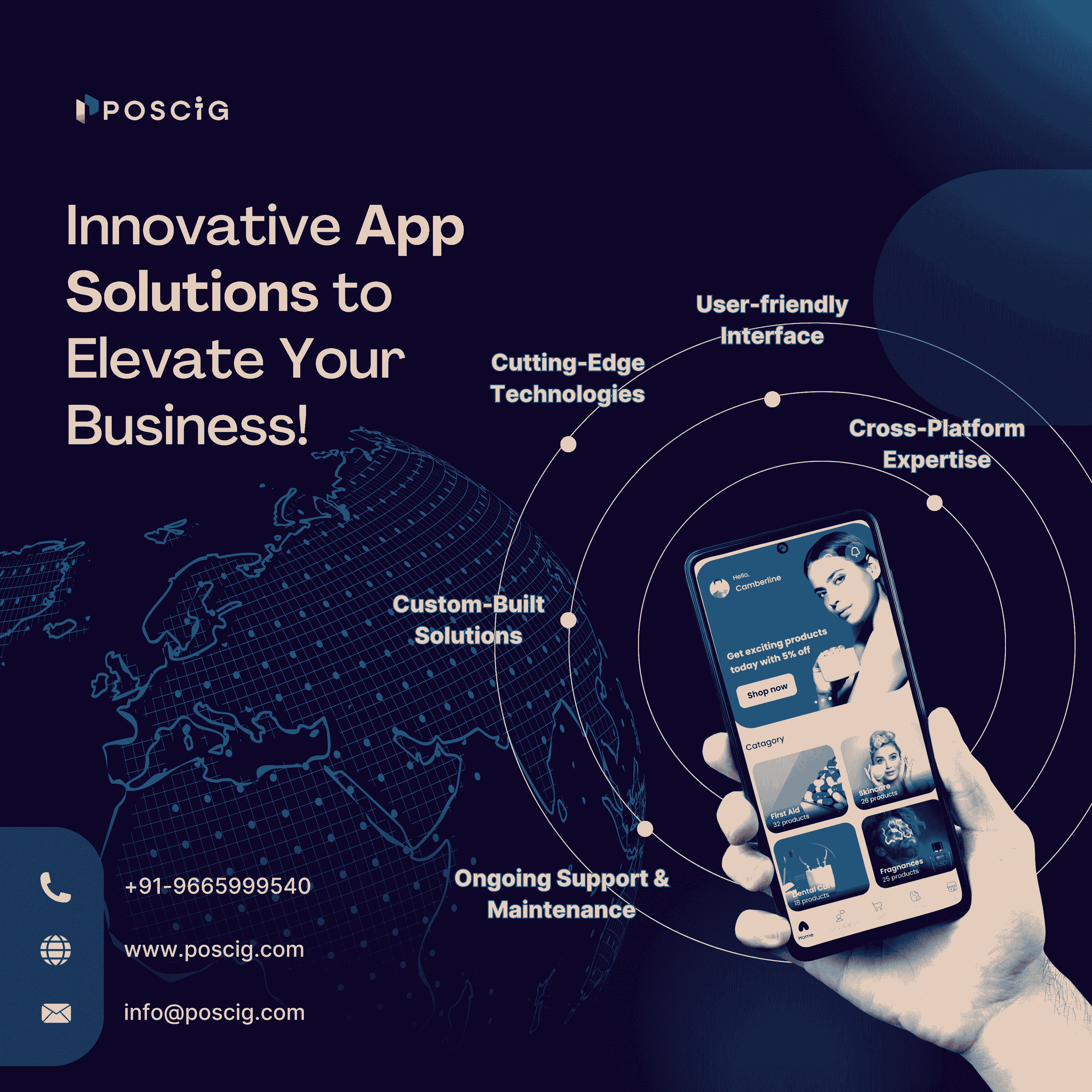 Mobile  Web App Development  Poscig Technologies - Maharashtra - Pune ID1595065