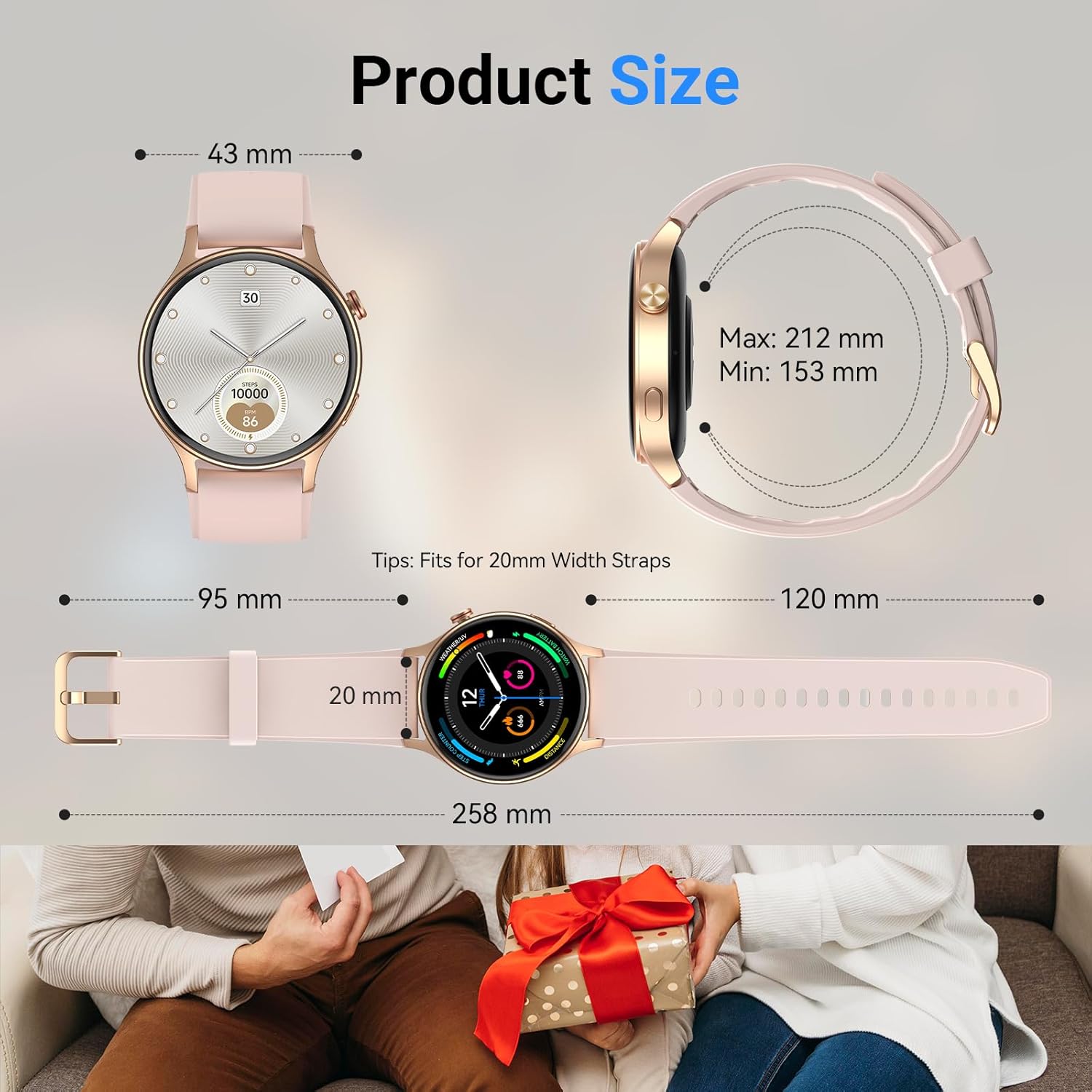 Fitpolo Smart Watch for Women 132 AMOLED Touchscreen - New York - Albany ID1587130 2