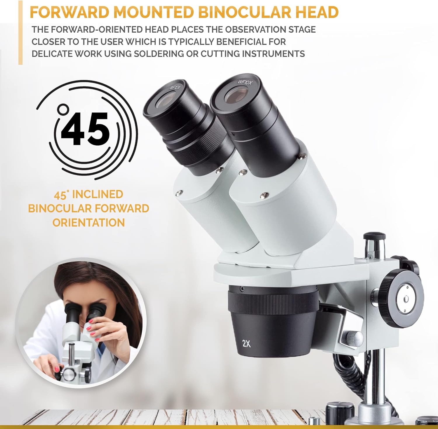 AmScope SE306RPLED ForwardMounted Binocular Stereo Micros - New York - Albany ID1559316 4