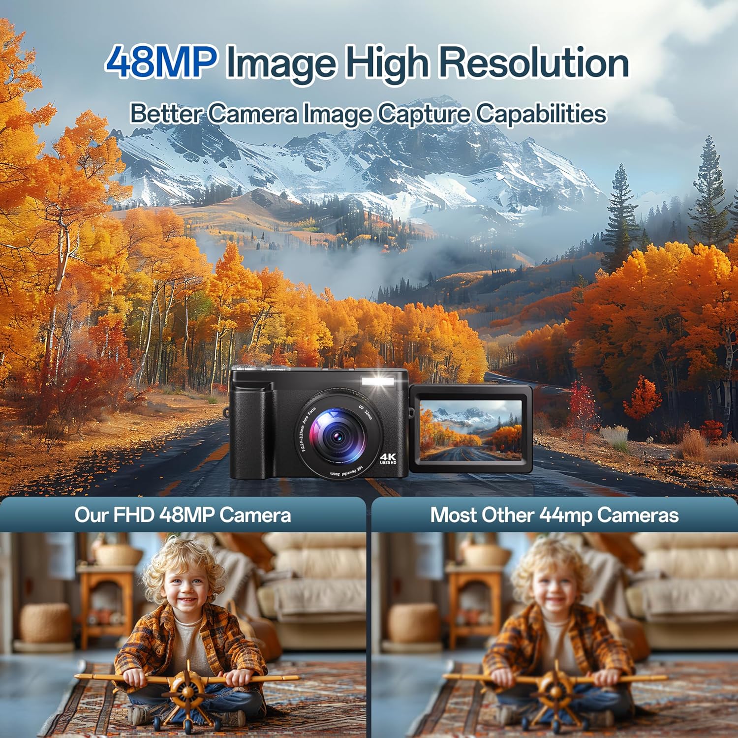 4K Digital Camera for Photography 48MP Autofocus Vlogging C - New York - Albany ID1592669 4