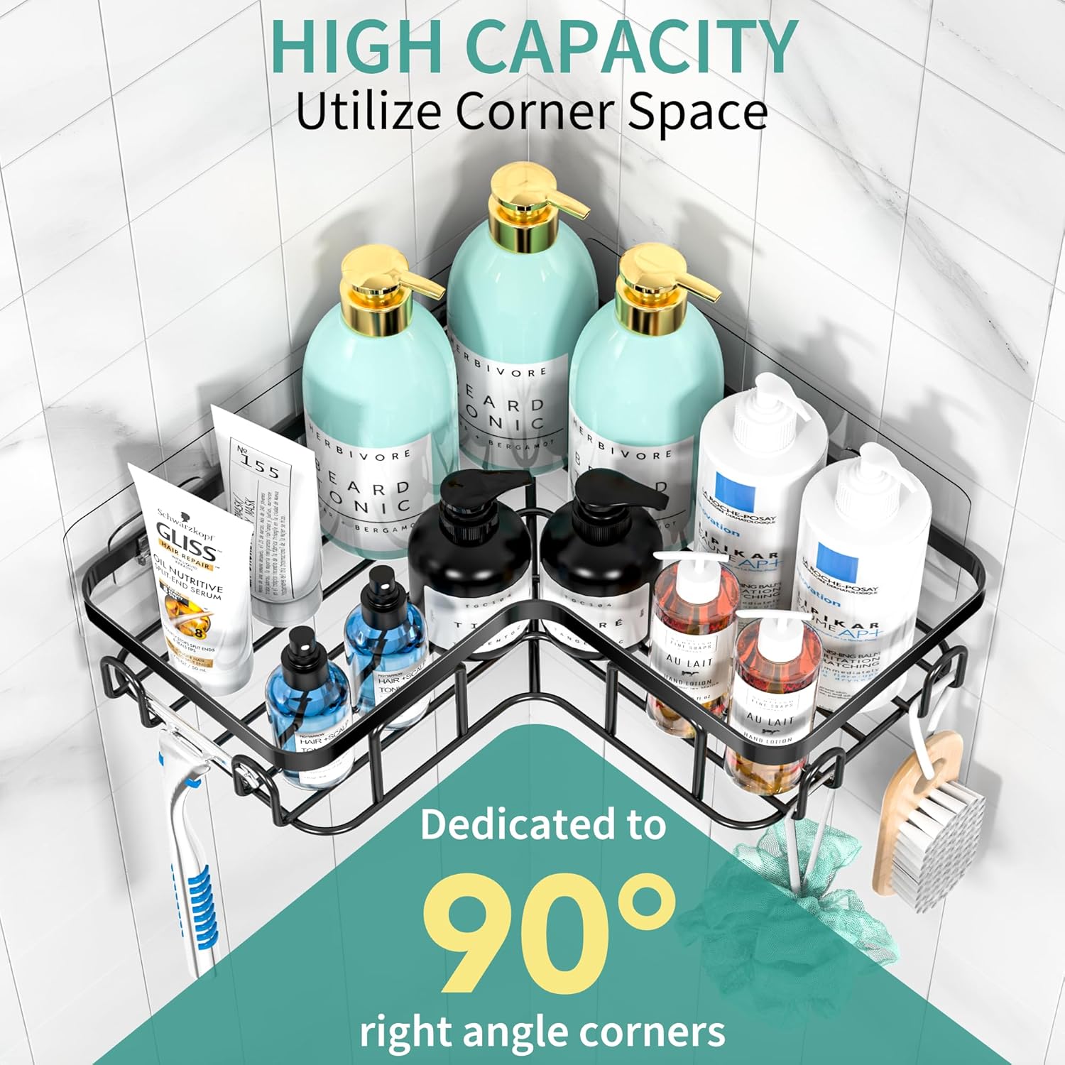 Moforoco Adhesive Corner Shower Caddy - New Jersey - Jersey City ID1593986 3
