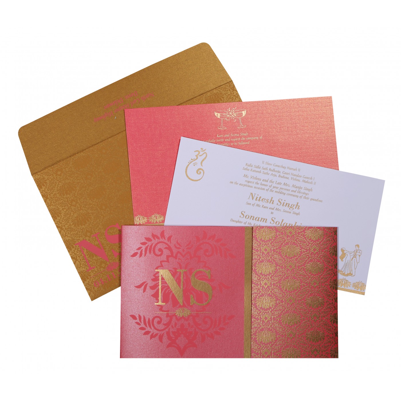 Vintage Style Rustic Wedding Invitations  Antique Invitatio - New Jersey - Jersey City ID1616870