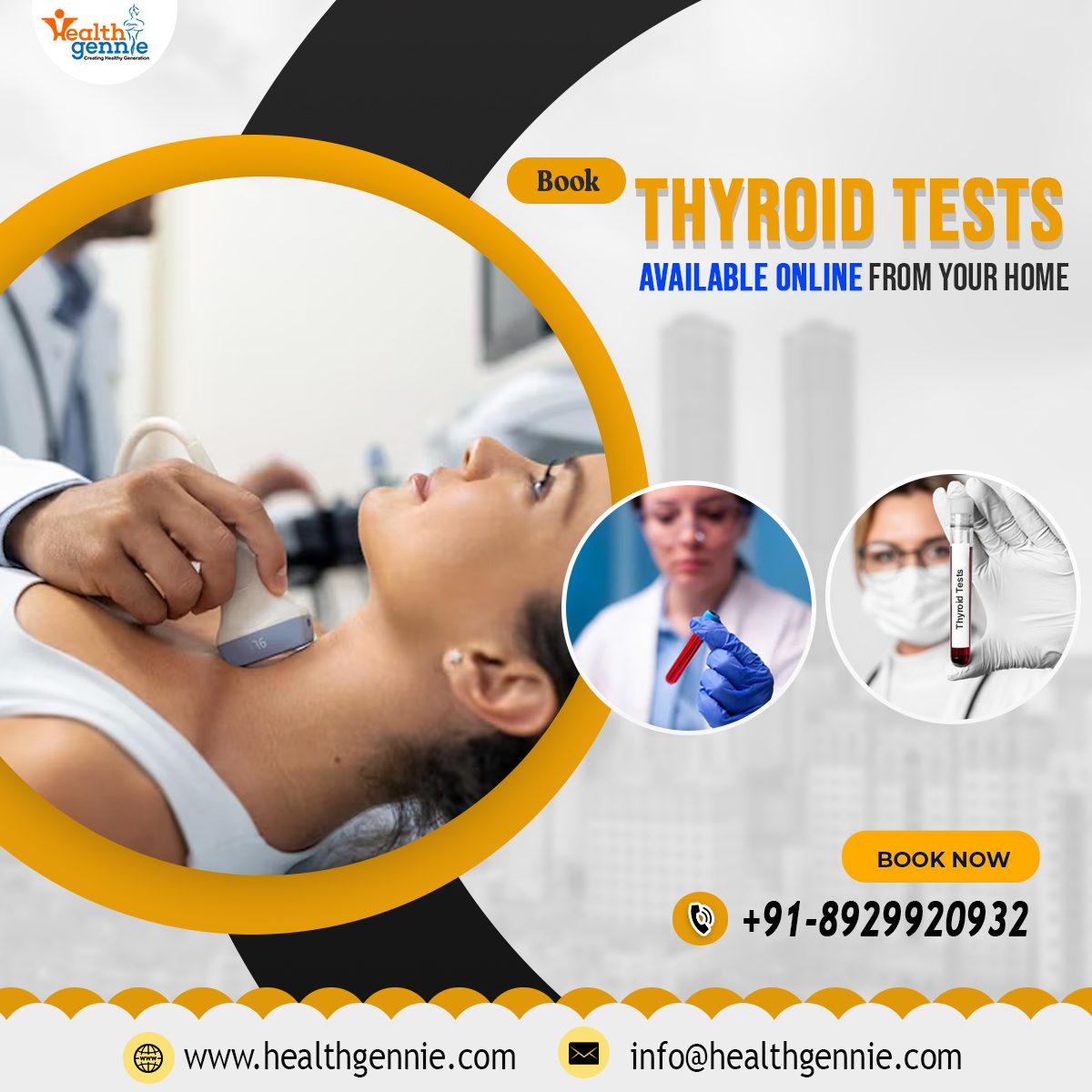 Book Thyroid Tests Available Online From Your Home - Uttar Pradesh - Lucknow ID1555592