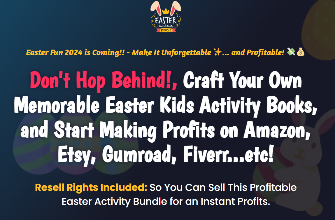 Easter Kids Activity Bundle 2024 Review  How to Earn Mone - Connecticut - Stamford ID1545345 2