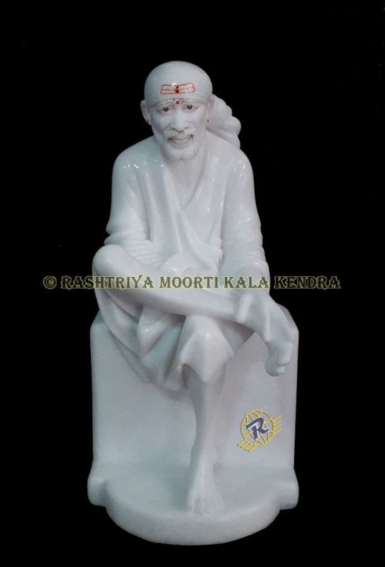 Buy 9 Inch Marble Sai Baba Statue  Exquisite Handcrafted Sc - Rajasthan - Jaipur ID1556681