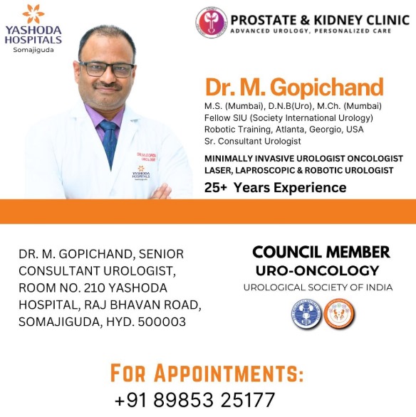 Best Urologist in Hyderabad Dr M Gopichand - Andhra Pradesh - Hyderabad ID1611312